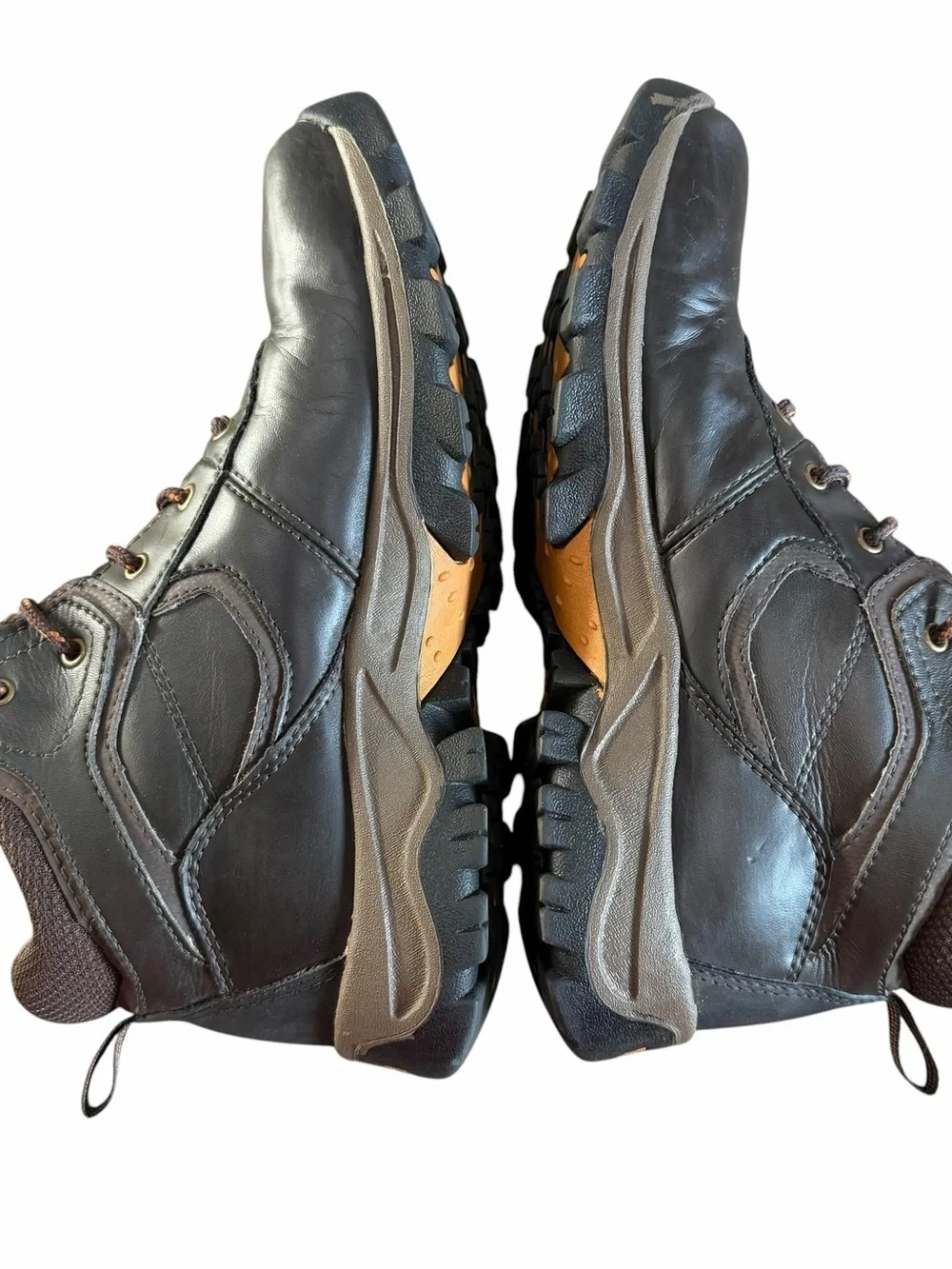 Timberland Hiking Boots Boys Size 6 Women’s 7.5/8 Brown Leather Outdoor Gorpcore